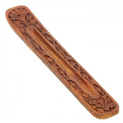 Engraved Wooden Incense Holder