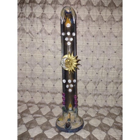 Sun & Moon Bamboo Incense Holder