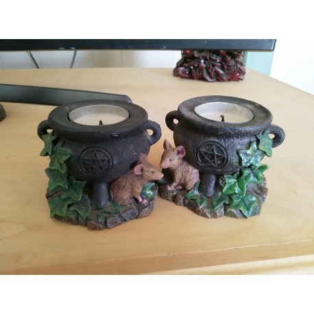 Cauldron Tealight Candle Holders